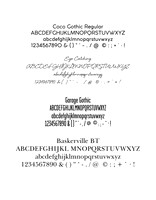 Full font with acceptable characters