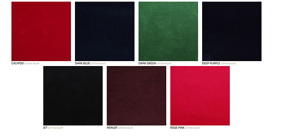 Velvet Color Options