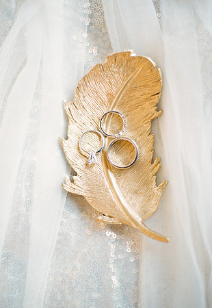Wedding ring details on film at Luna's Trail wedding