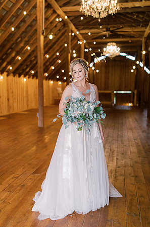 Bridal Pictures in Barn at Cranberry Creek