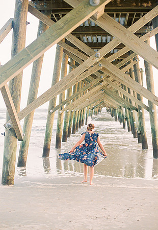 Oak Island Pier Senior Session
